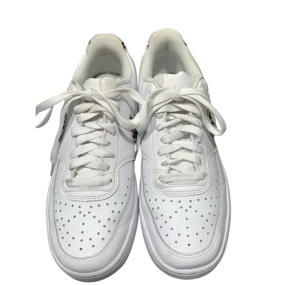 Nike Court Vision Lo Womens Sneakers Size 8 White DD9665-100 Animal Print‎ - Picture 2 of 8